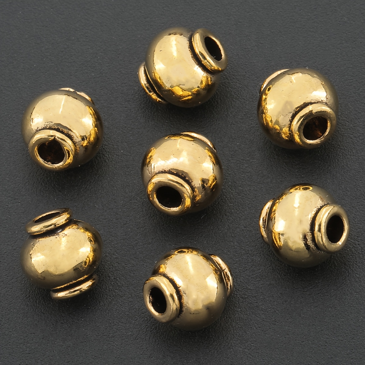 10pcs Lantern Shape Spacer Beads for Handmade Jewellery